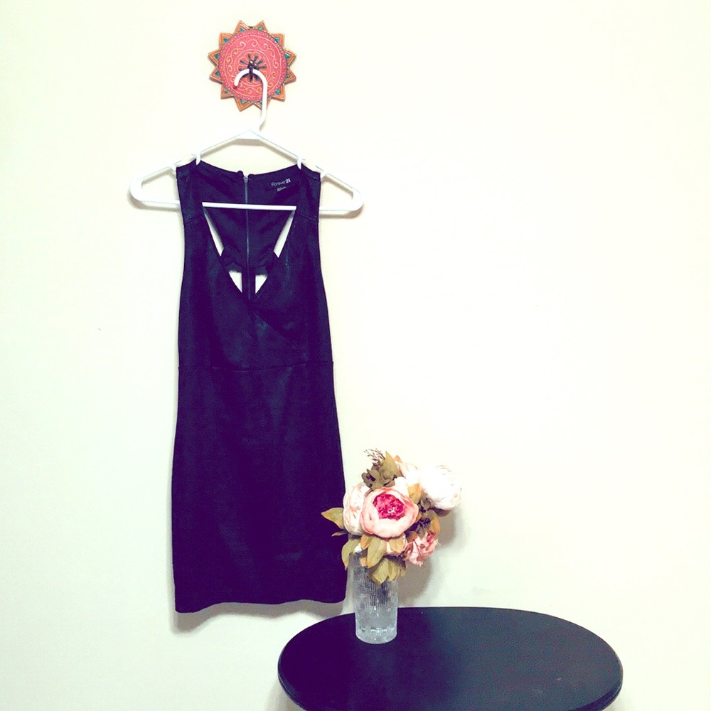 Black shimmery forever 21 dress medium